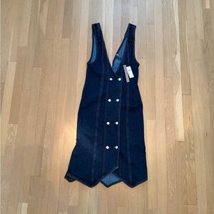 Anthropologie Dark Blue Denim Dress